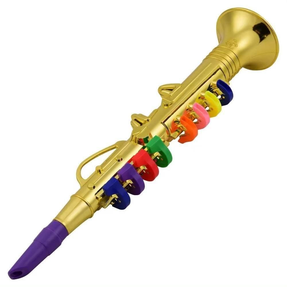 Saxofone Infantil Clarinete Flauta Mini Acustico Instrumento Musical Criança Brinquedo Iniciantes
