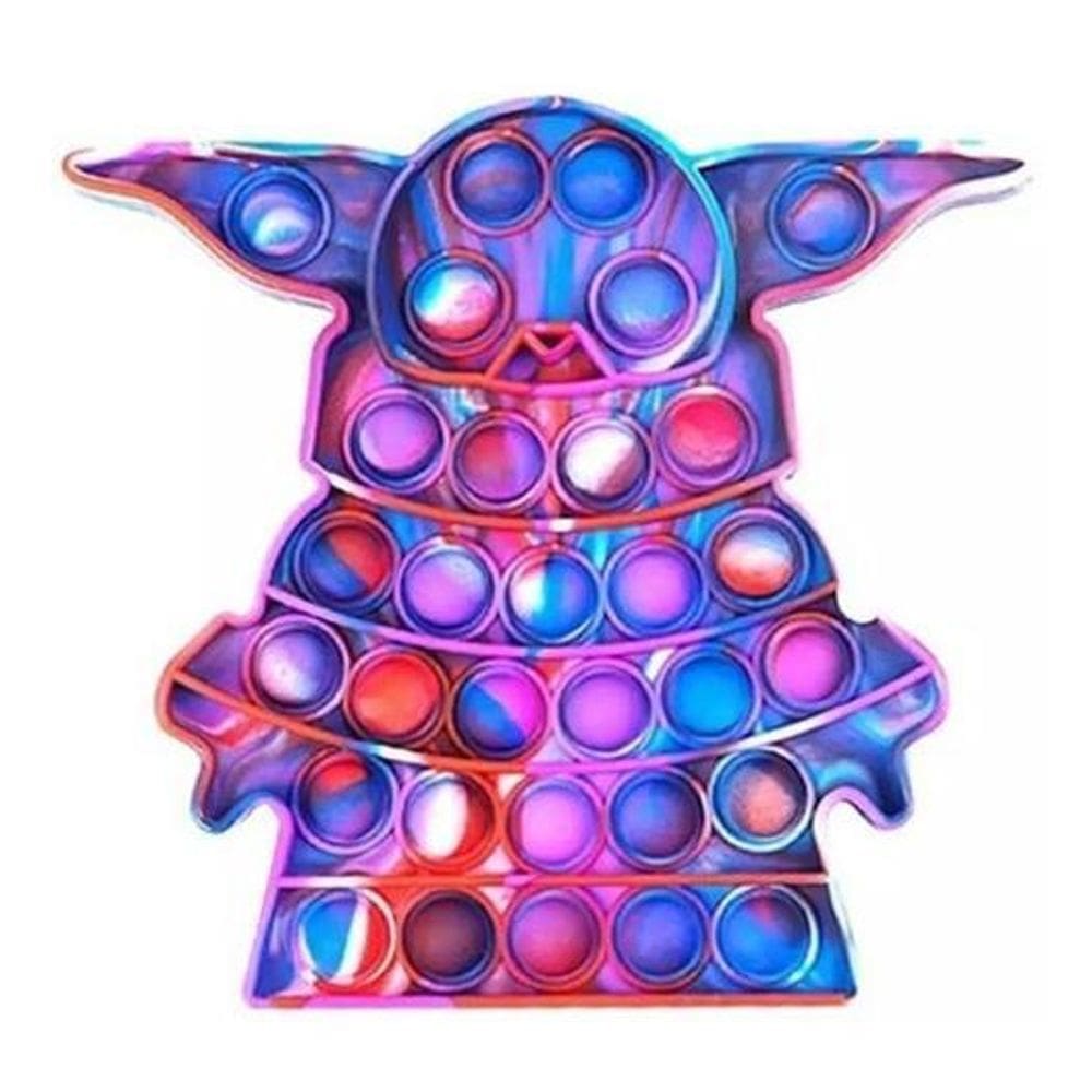 Novo Pop It Fidget Toy Pop Bublle Sensorial Yoda Tie Dye