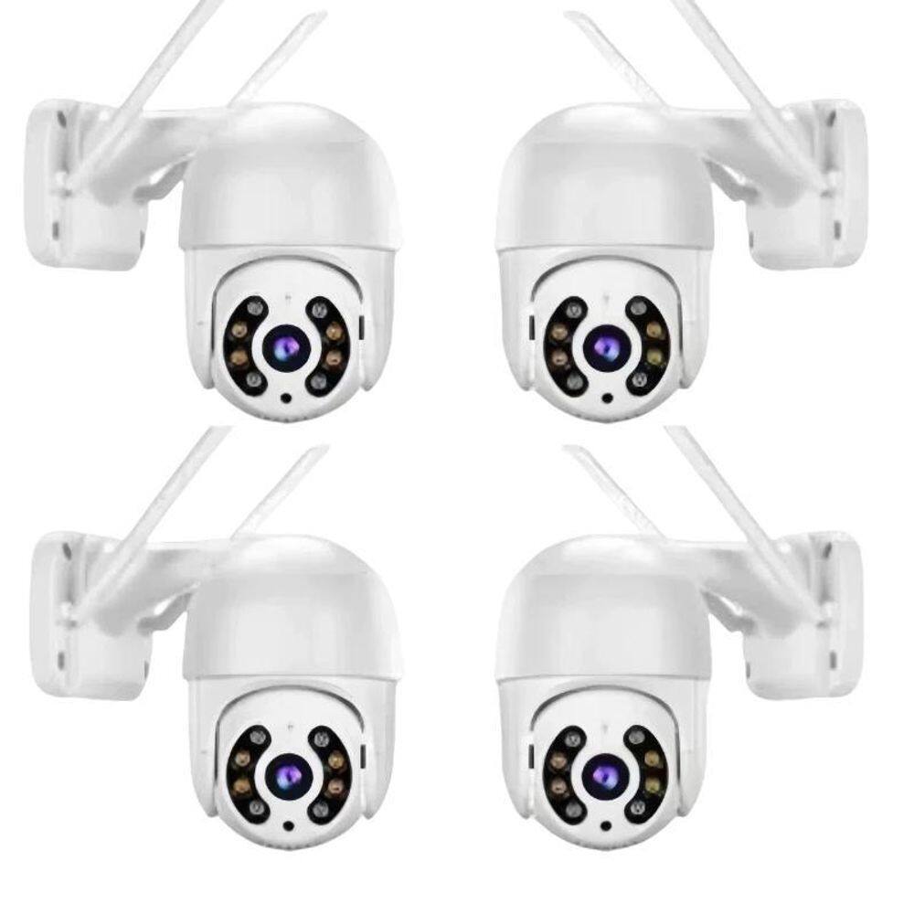 Kit 4 Câmera Segurança Externa Prova D`Água Infravermelho