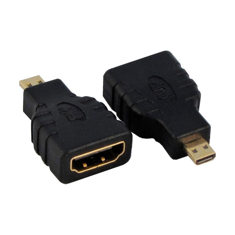 Adaptador Emenda Hdmi Fêmea Para Micro Hdmi Macho