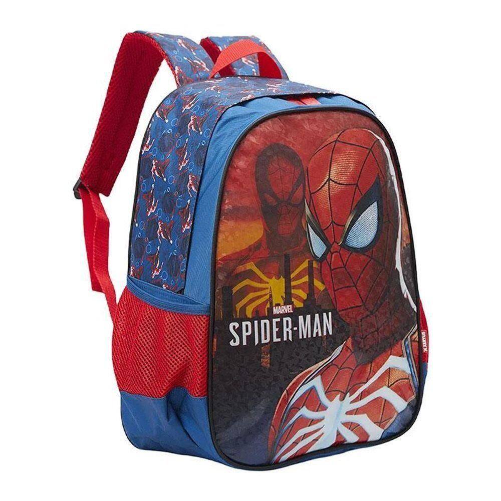 Mochila Escolar Infantil Spider Man 13352 Azul - Xeryus