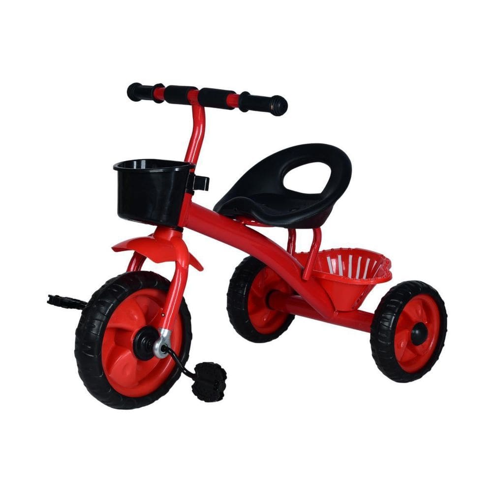 Triciclo Motoquinha Duas Cesta Vermelho Velocipede Infantil