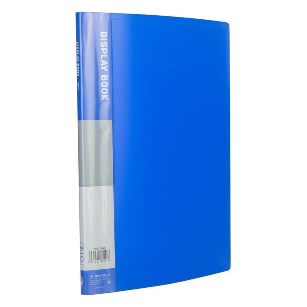Pasta Catálogo Ofício com 10 env. 0,5mm Azul - Deli