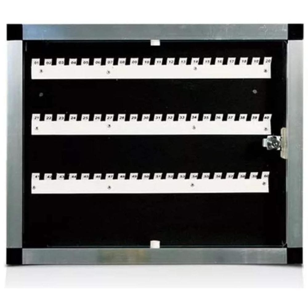 Claviculário De Chaves Em Alumínio Porta Acrílico 40 Chaves