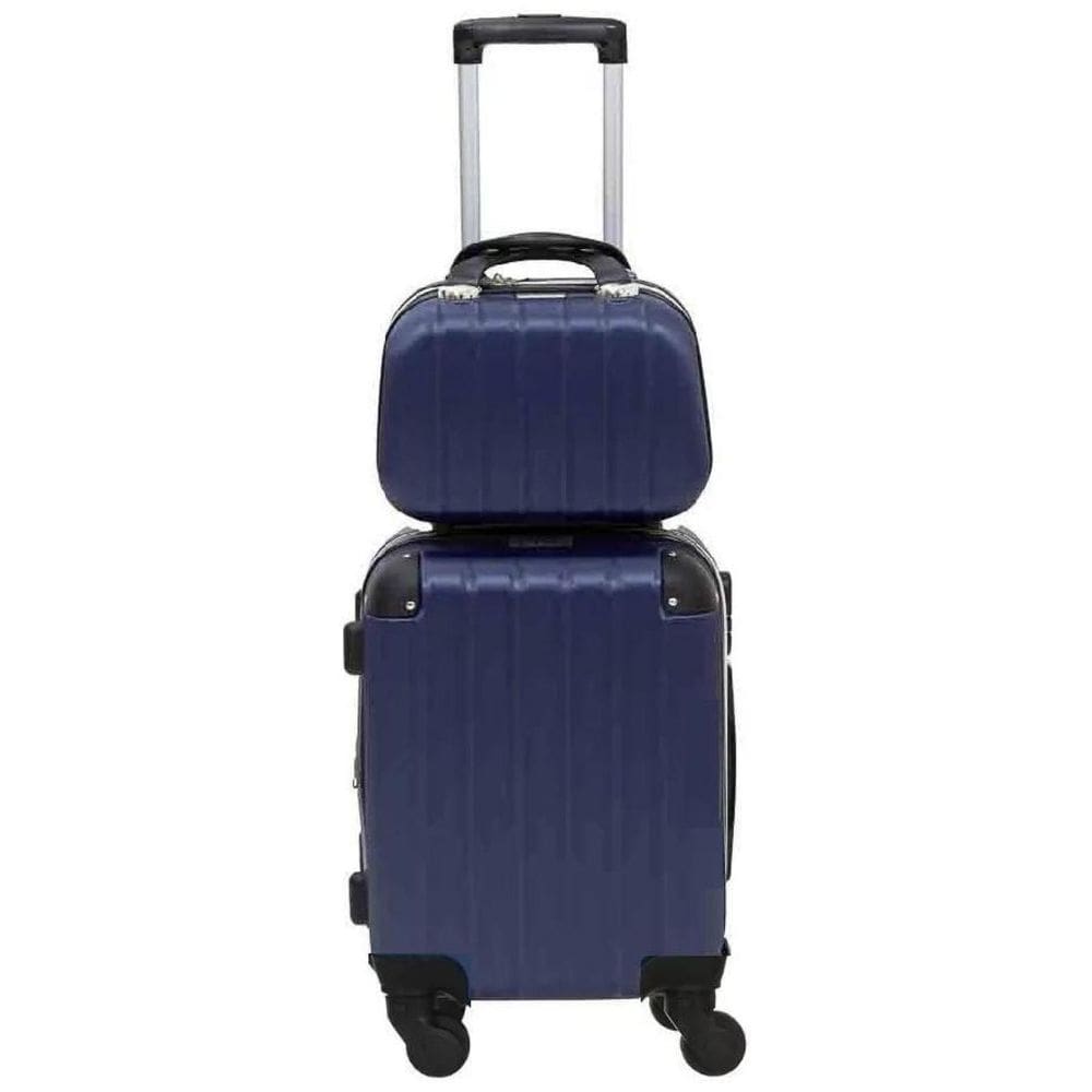 Mala De Viagem Media 23Kg + Frasqueira Com Abs Rodinhas 360