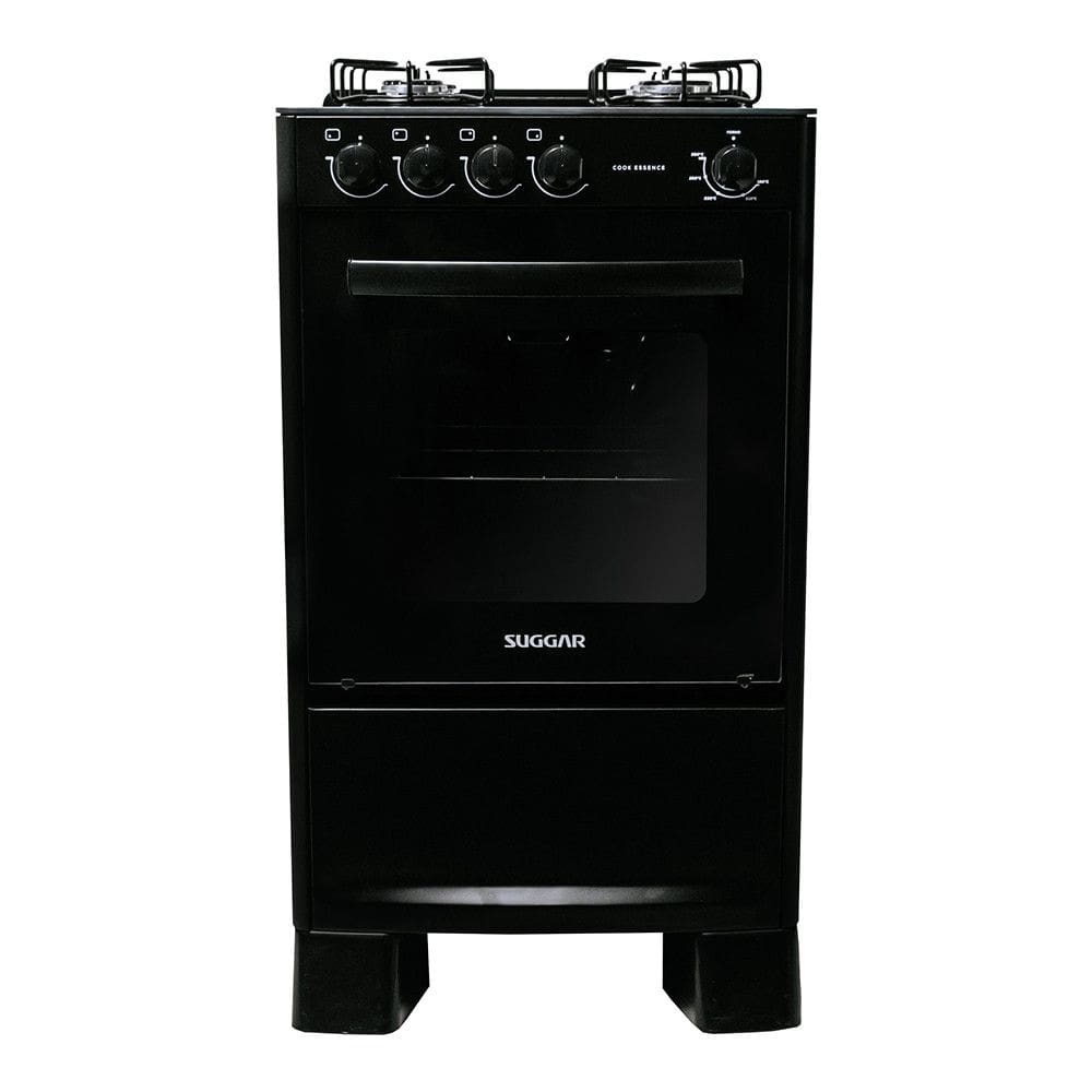 Fogao Suggar de Piso Cook Essence 4 Bocas com Mesa de Vidro
