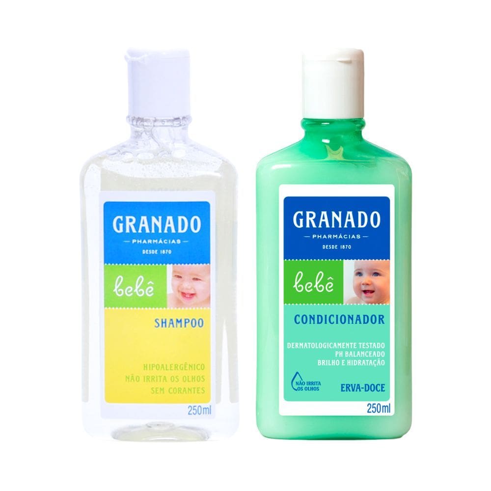 Kit 1 Shampoo Infantil Granado Bebê Tradicional 250ml