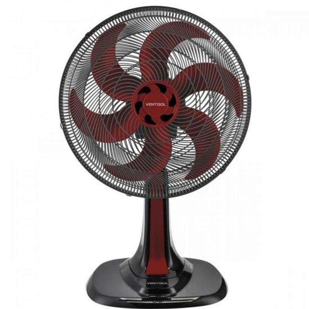 Ventilador De Mesa Ventisol Turbo 6 30cm Vermelho 220V
