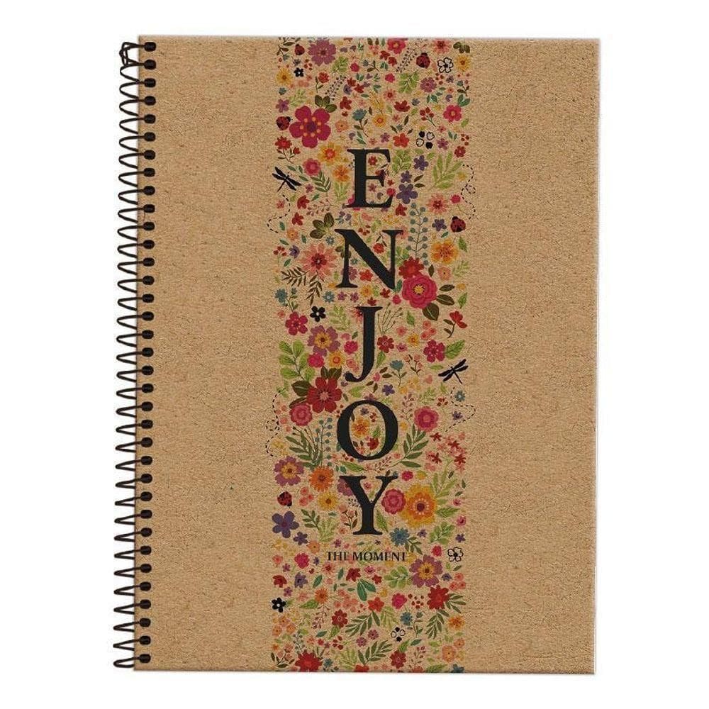 Caderno Pauta Funcional Kraft Art Enjoy 1 Matéria - Foroni