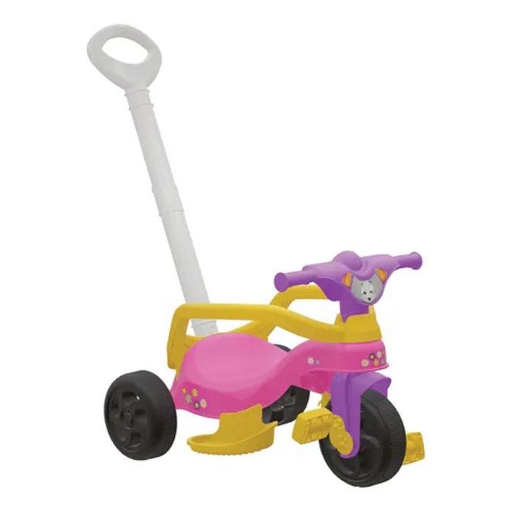 Triciclo Infantil Baby Encantado Completo Haste De Empurrar