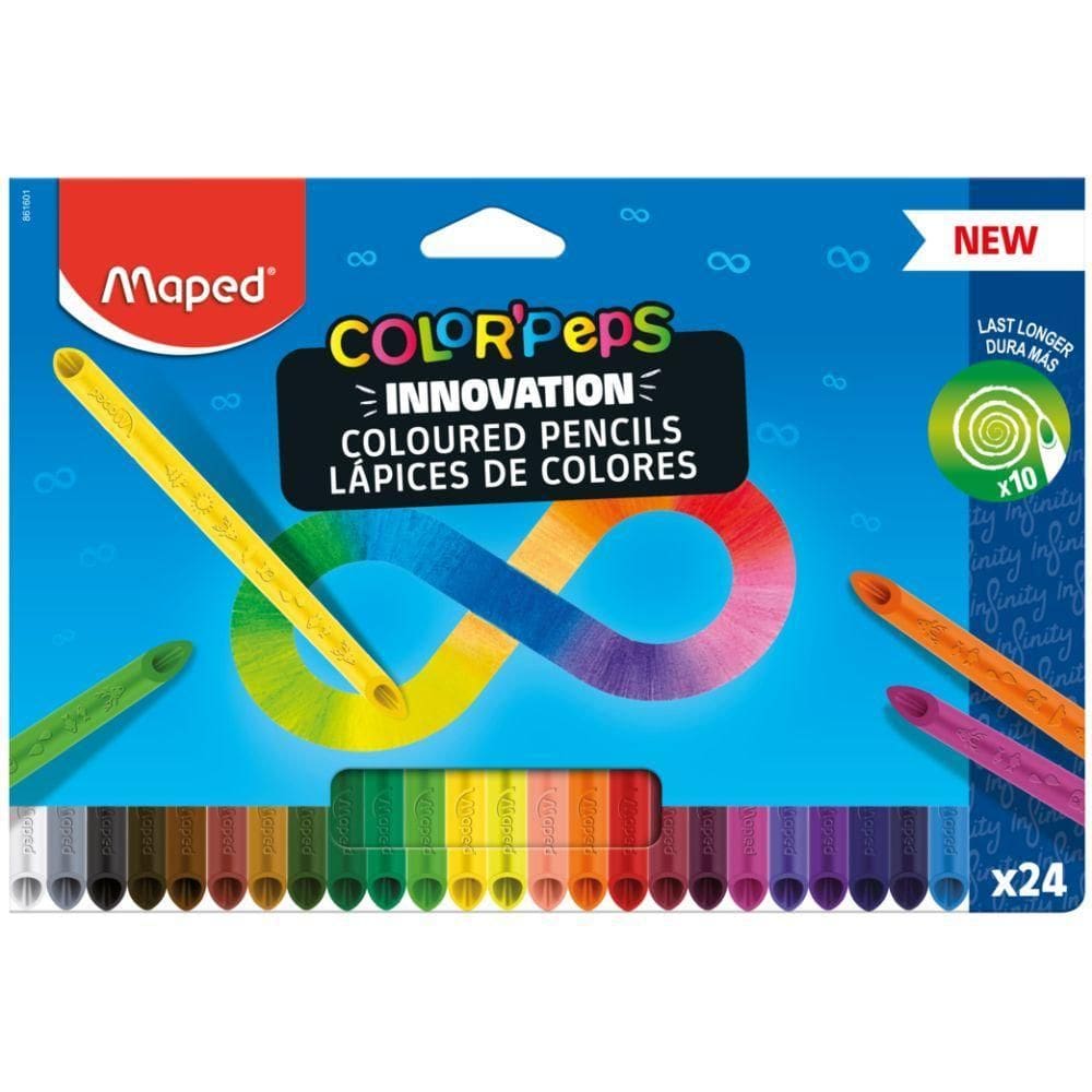 Lapis De Cor 24 Cores Color Peps Infinito Maped