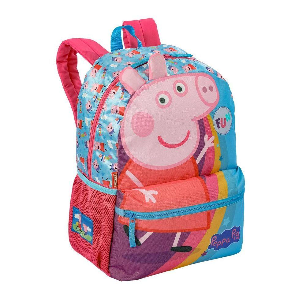 Mochila Peppa Pig Infantil Rosa 42x30x19cm 19L