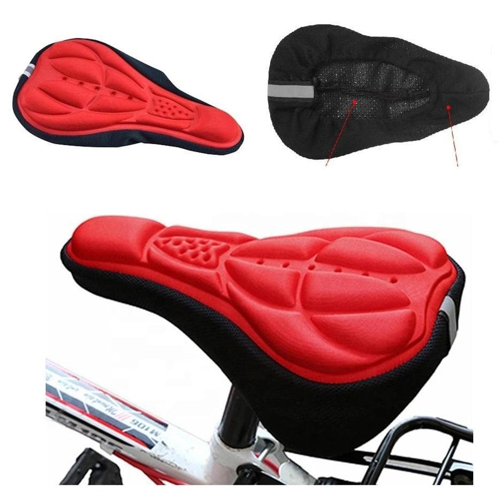 Capa Para Banco De Bike Ergométrica E Confortável Vermelho