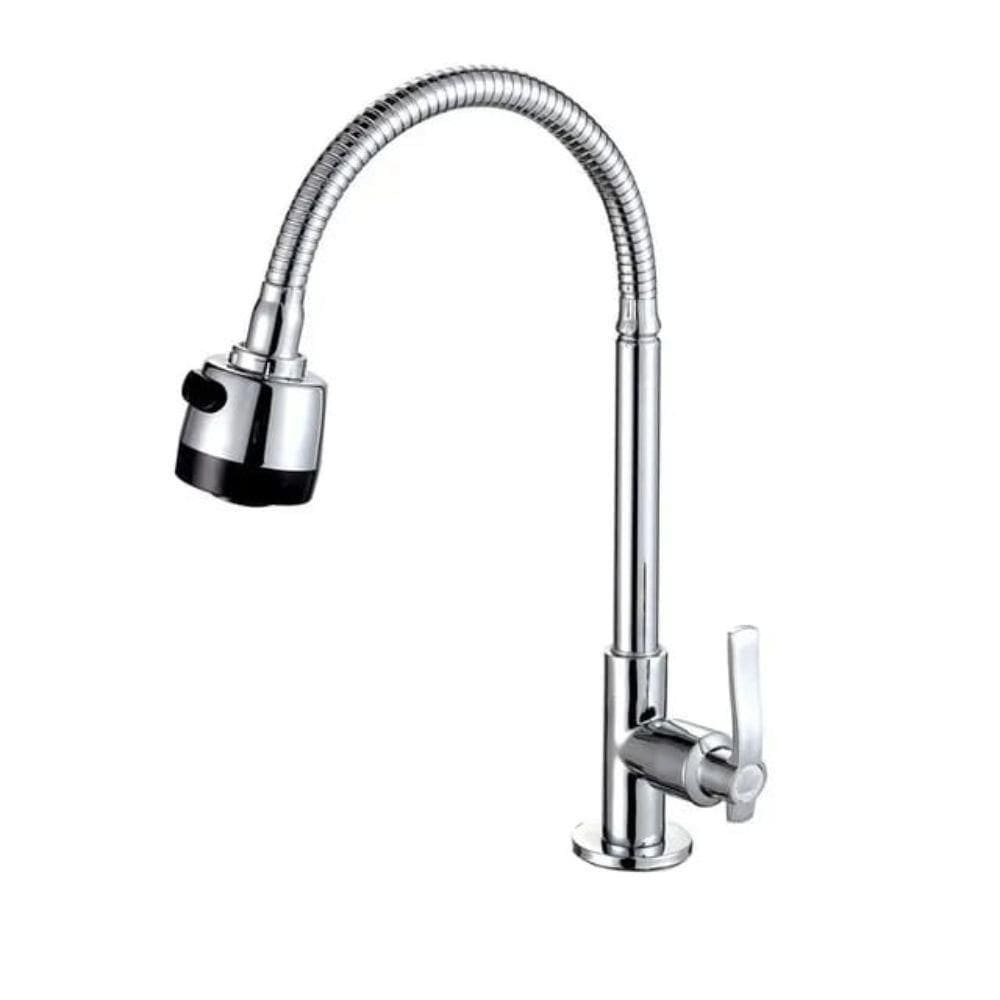 Torneira Pia Cozinha Bancada Gourmet Flexível 2 Jatos Inox