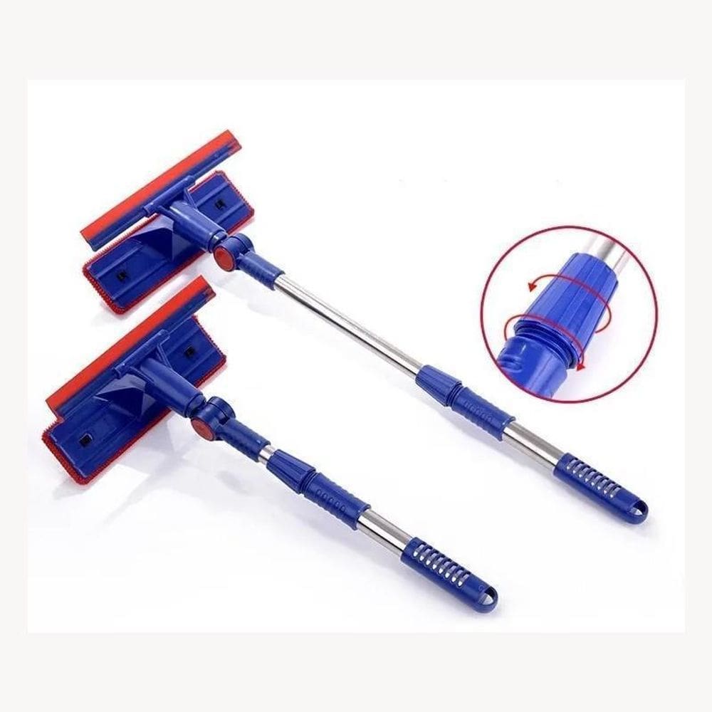 Rodo Ajustável Mágico 2 Em 1 Limpa Vidro E Janelas