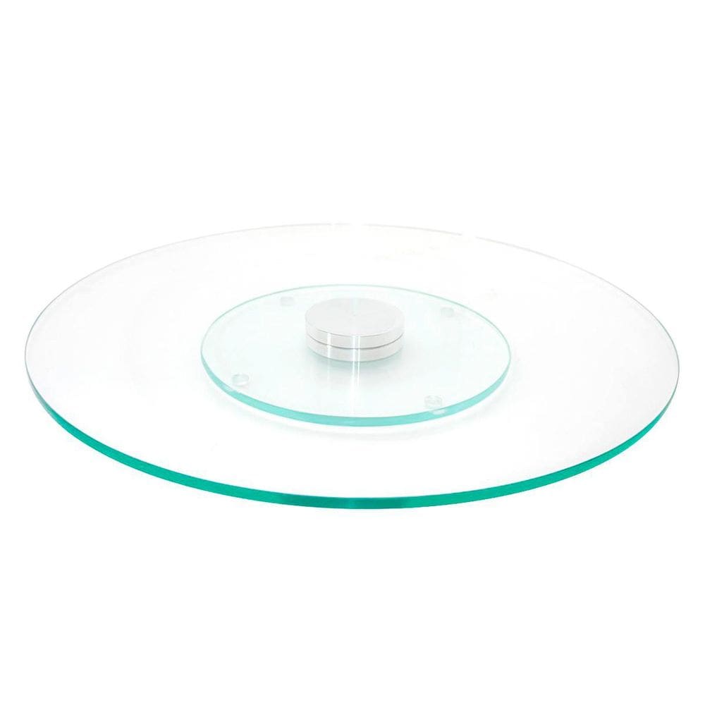 Prato Giratório 8mm Incolor 75cm - Resistente e Estável