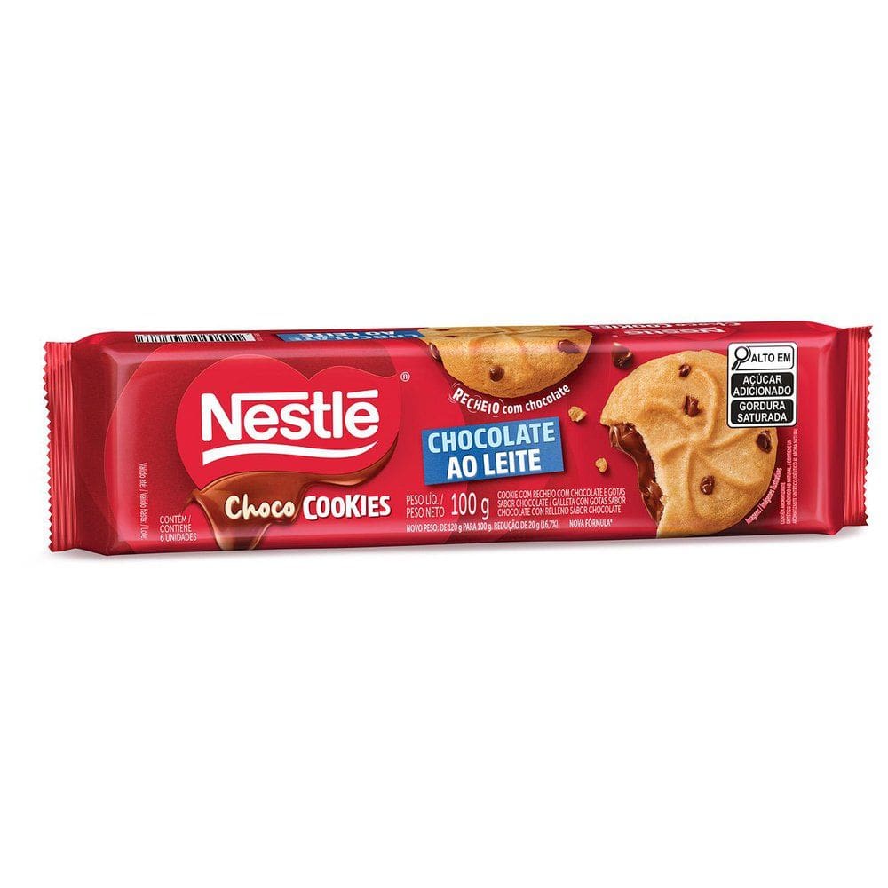 Choco Cookies Nestlé Chocolate ao Leite 100g