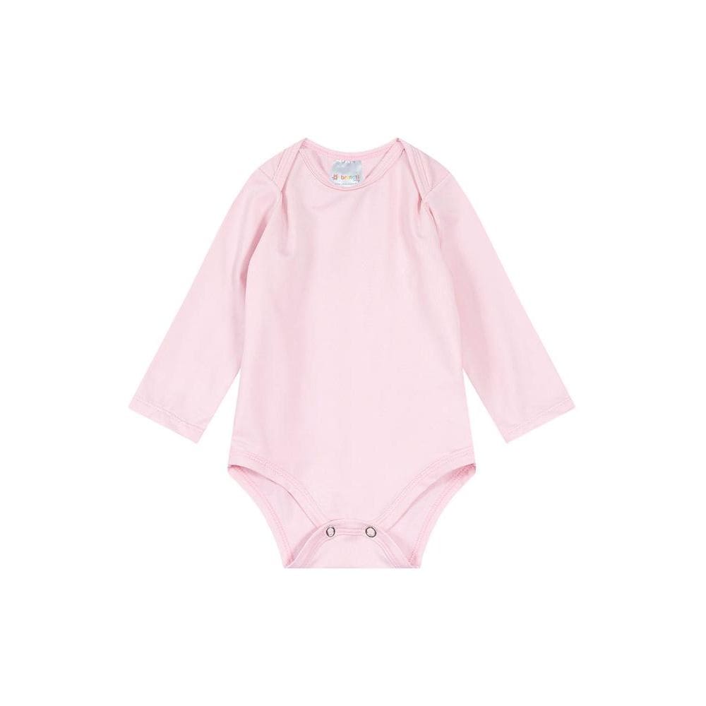 Body bebê unissex térmica leve Brandili Baby-Rosa