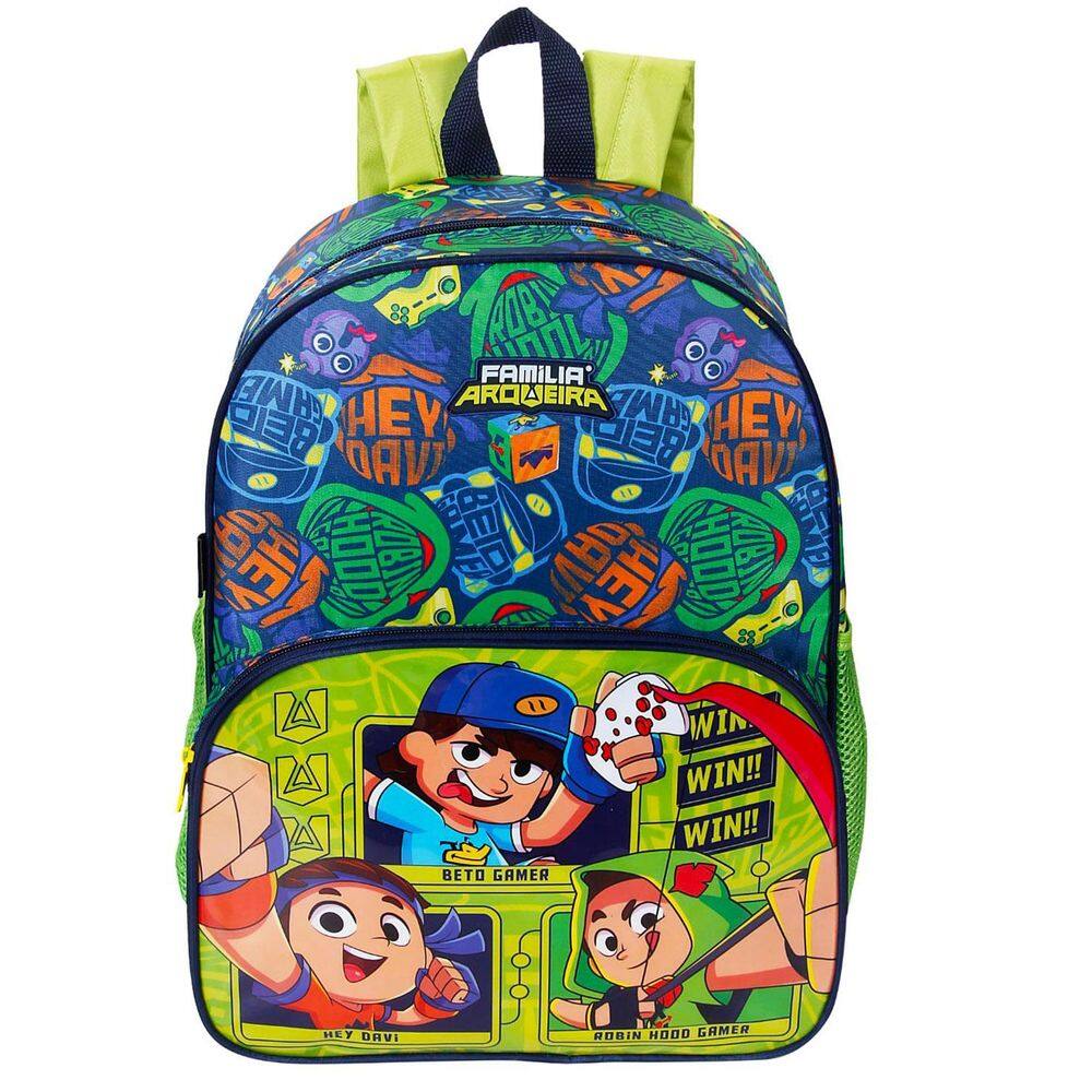 Mochila Infantil Escolar Família Arqueira De Costas Oficial