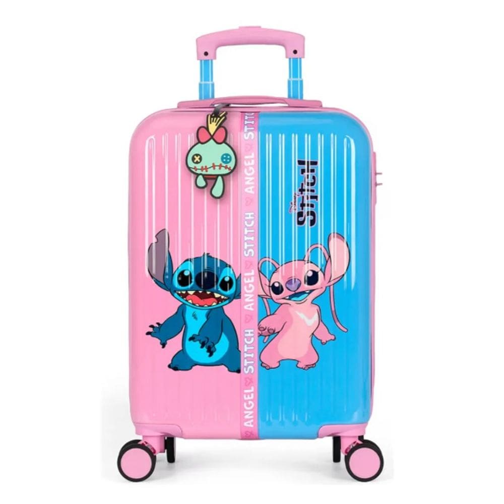 Mala De Bordo Infantil Stitch E Angel - Luxcel