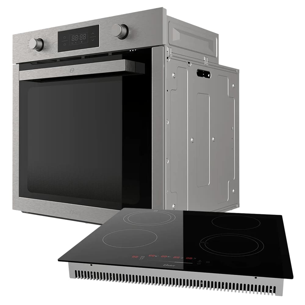 Kit Cozinha Black – Cooktop Touch 4 Bocas e Forno de Embutir 75L