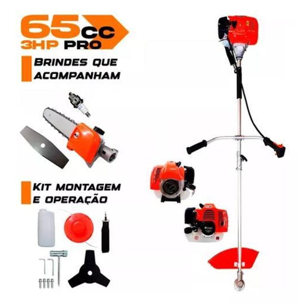 Roçadeira Nakasaki 63Cc 3,2Kw Gasolina C-Motopoda Podagalhos