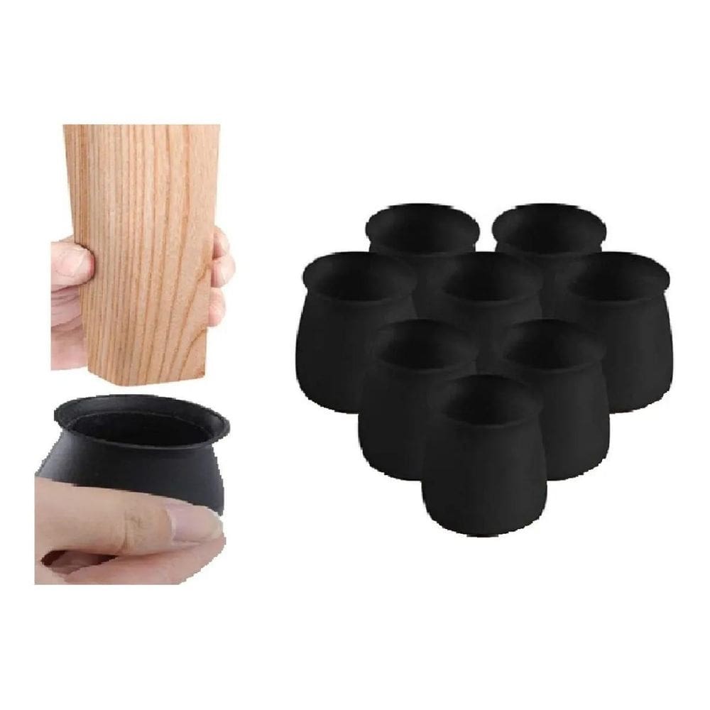 20 Ponteira Protetora Pé De Cadeira Tubular 20Mm A 23Mm