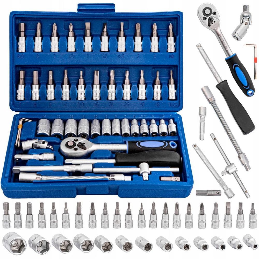 Kit Jogo Ferramenta Soquete Aço Maleta Completa