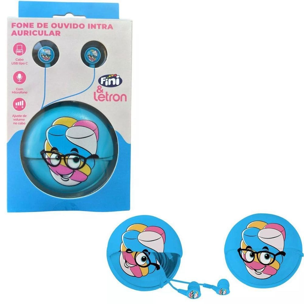 Fone De Ouvido Marshmallow Fini Intra Com Fio - Letron