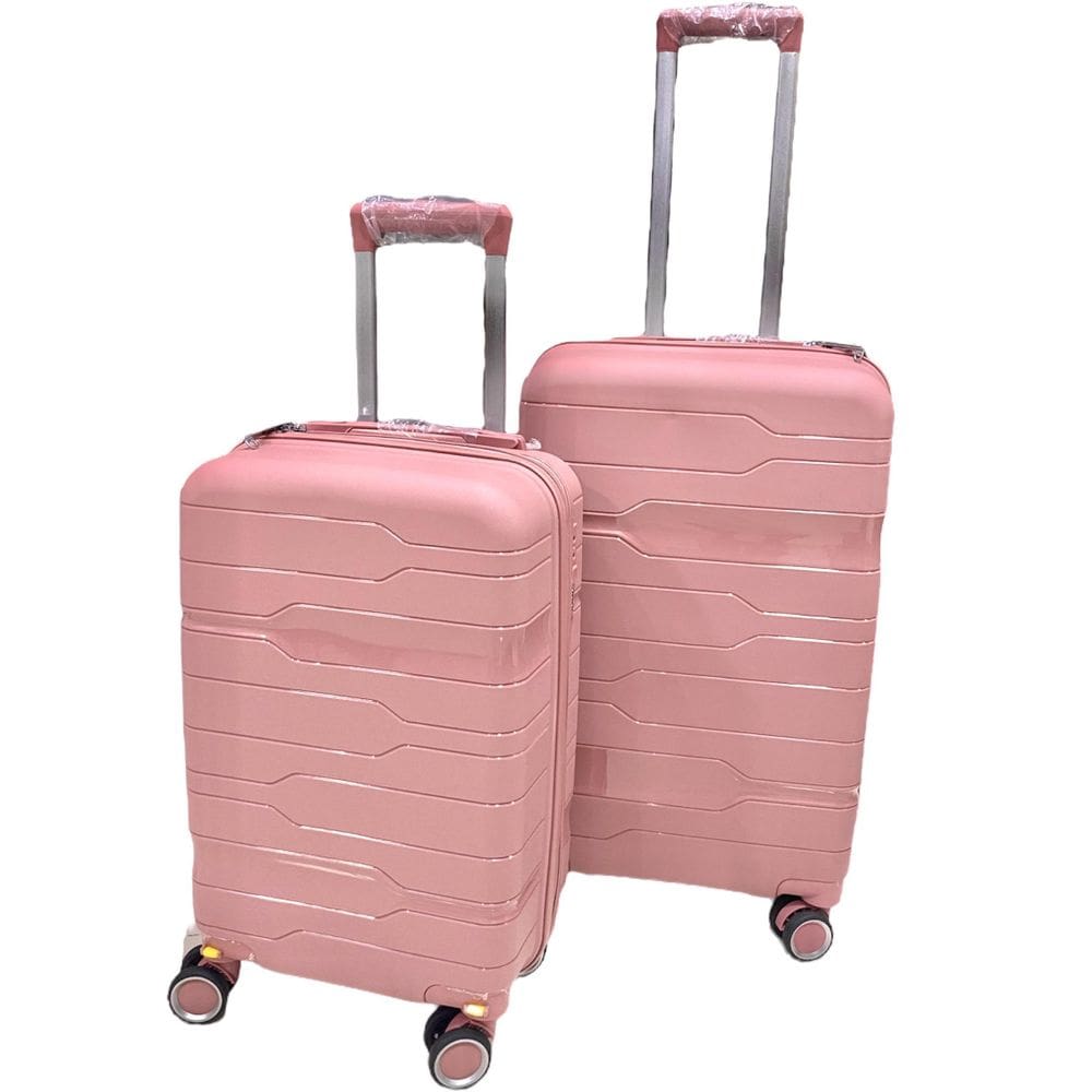 Conjunto Mala 23Kg+Mala 10Kg Polipropileno Inquebrável Rosé