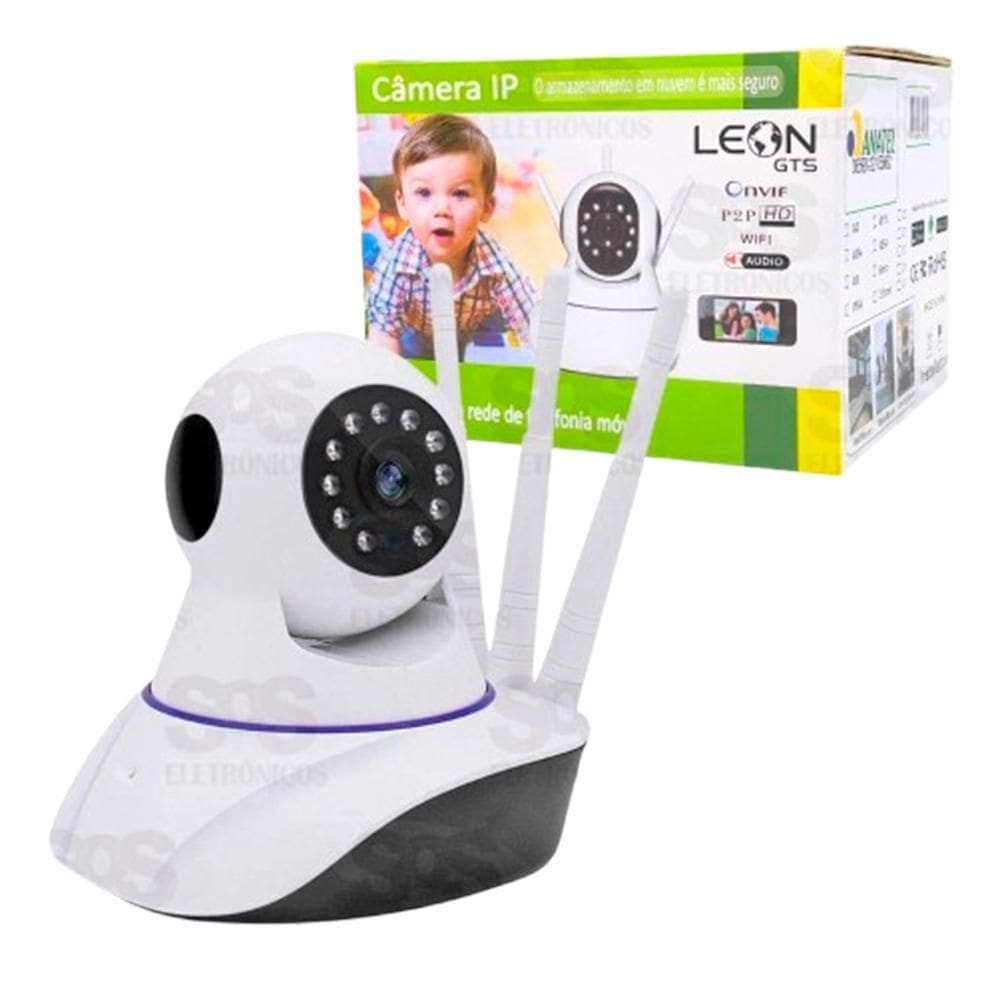 Câmera De Segurança Wi-Fi Inteligente 3 Antenas 6310