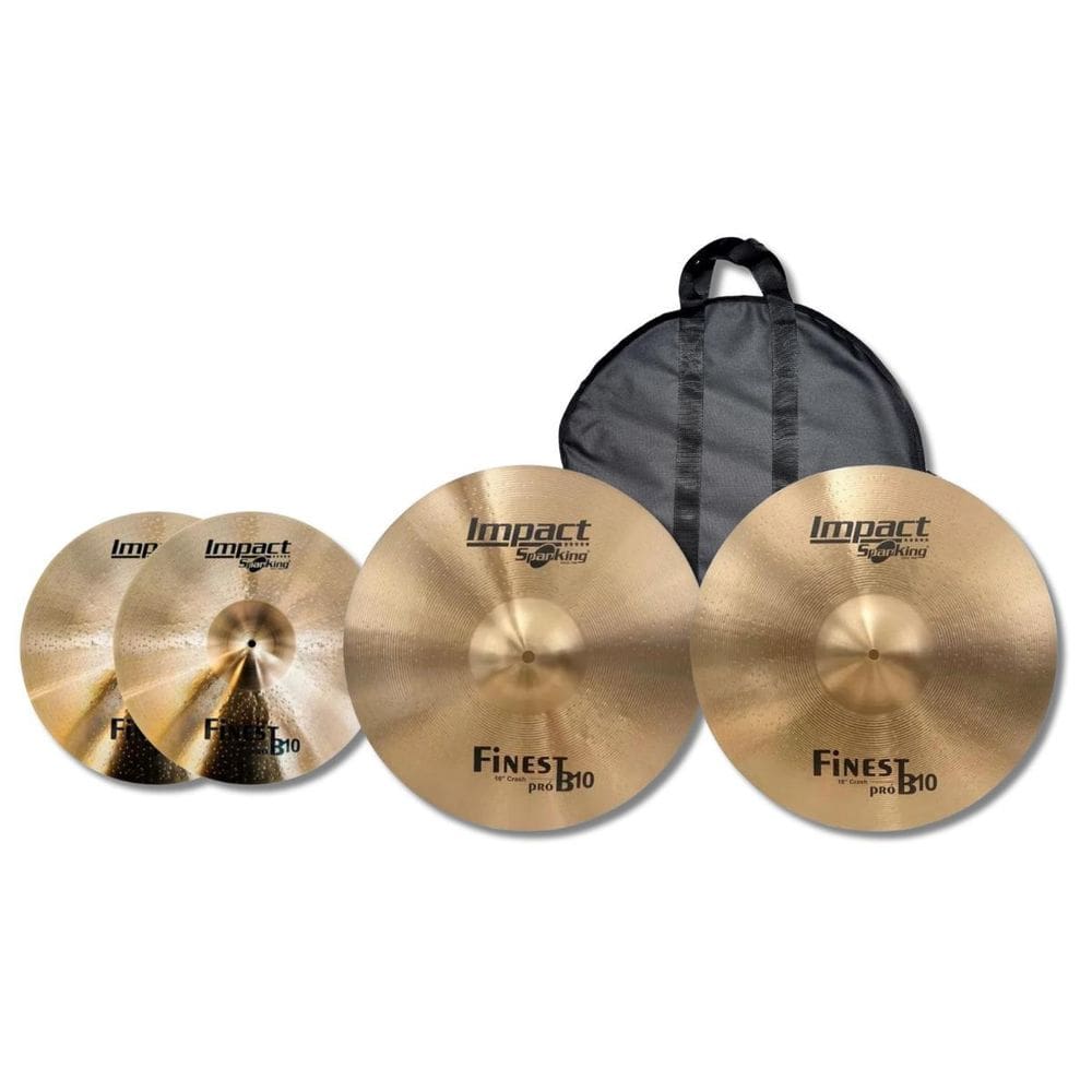 Kit 14 Hit-Hat + 16 Crash + 18 Crash Impact Finest + Bag