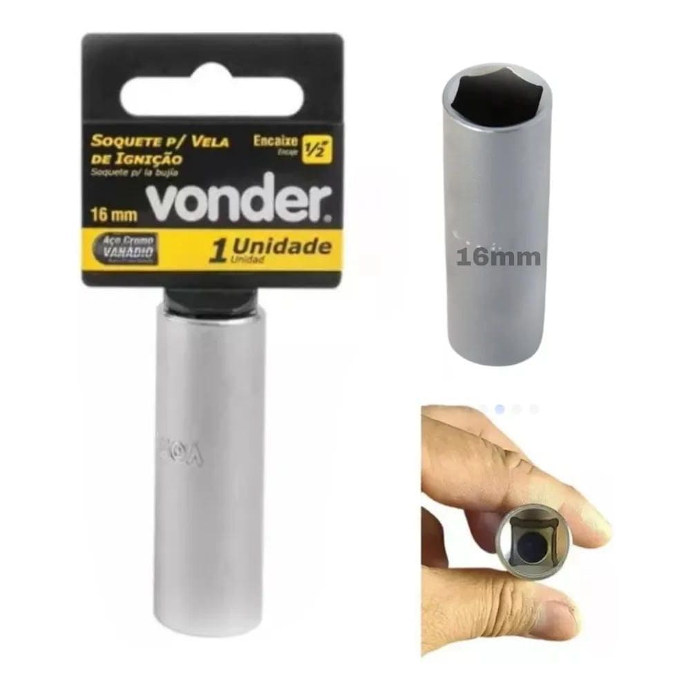 2X Soquete 16Mm Longo Vela De Ignição Para Linha Automotiva