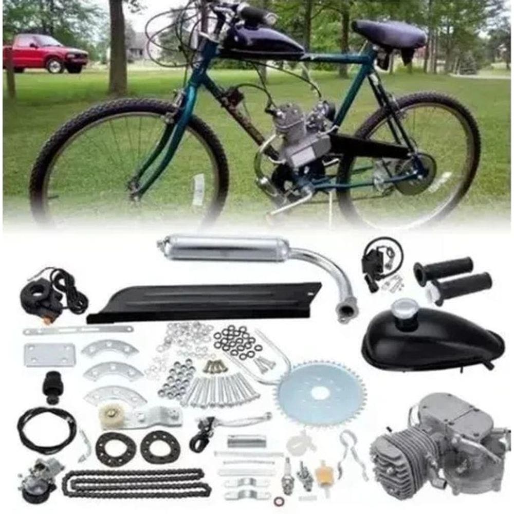 Kit Motor 100Cc 2 Tempos Bicimoto Para Bicicleta Motorizada