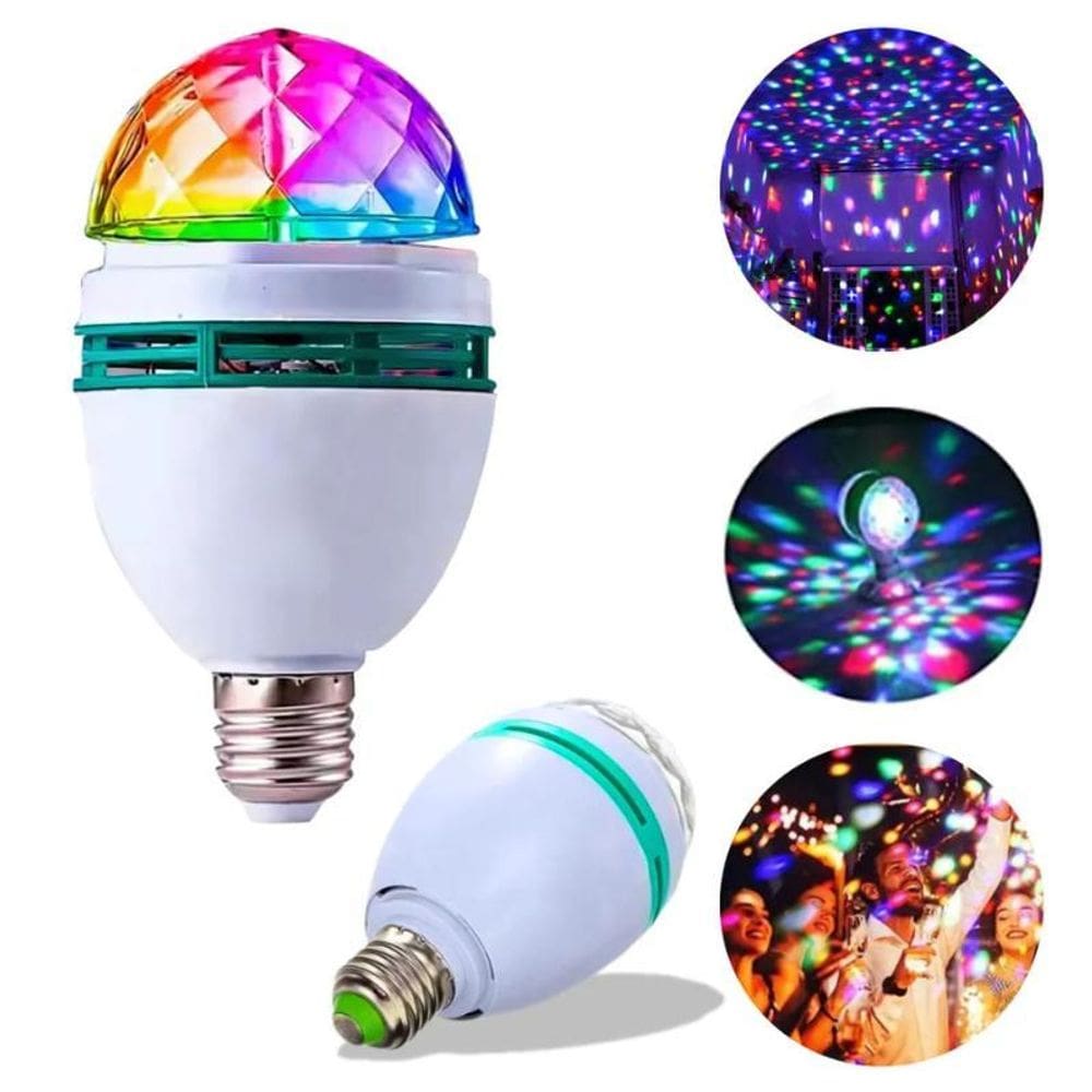 Lampada Led Giratoria Led Dj Festas Eventos