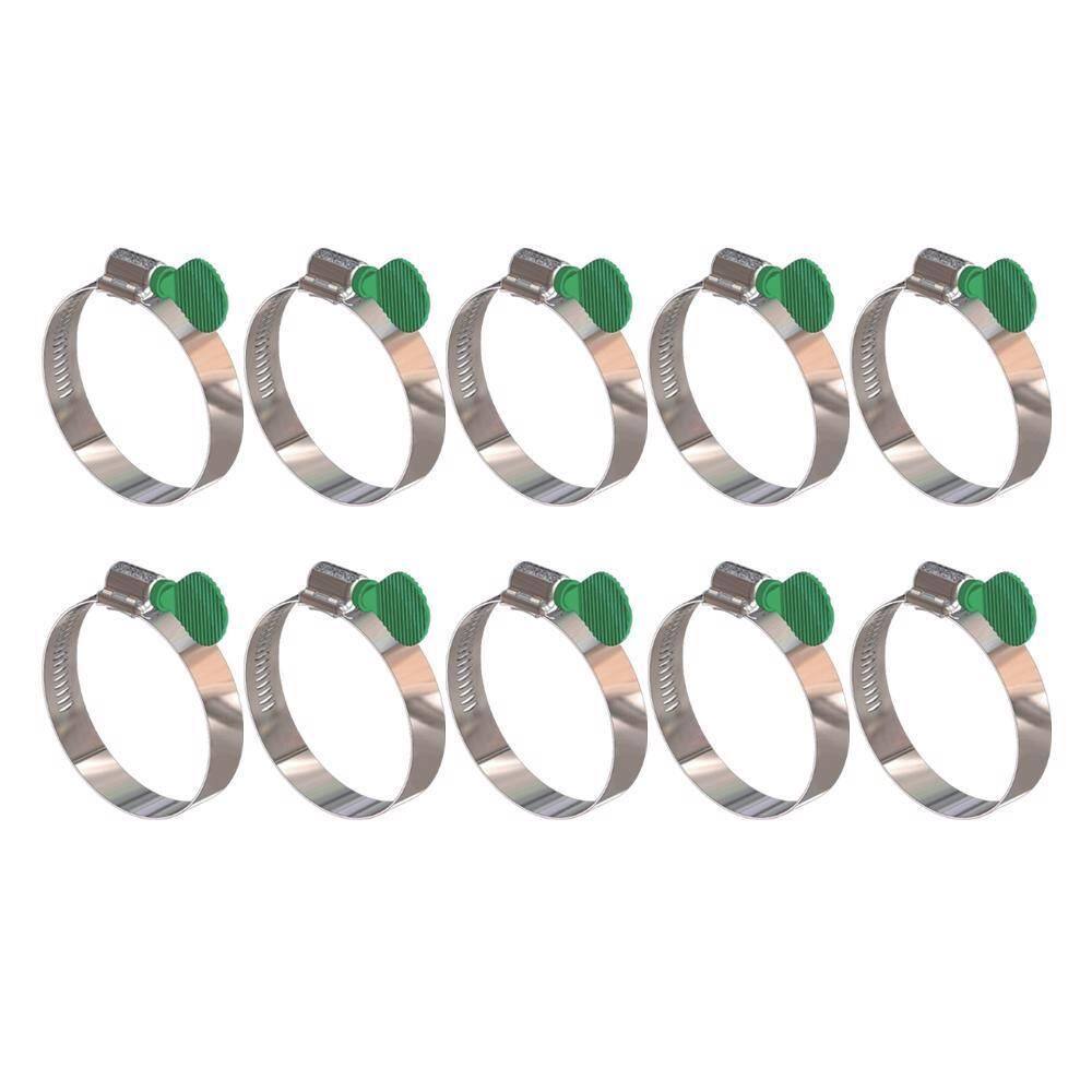 Kit 10 Abraçadeira Parafuso Borboleta 38X51Mm Fita 14,5Mm