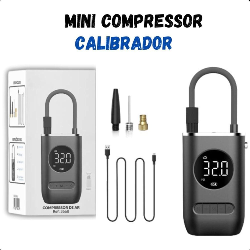 Compressor Sem Fio 150 Psi Compacto Para Emergência