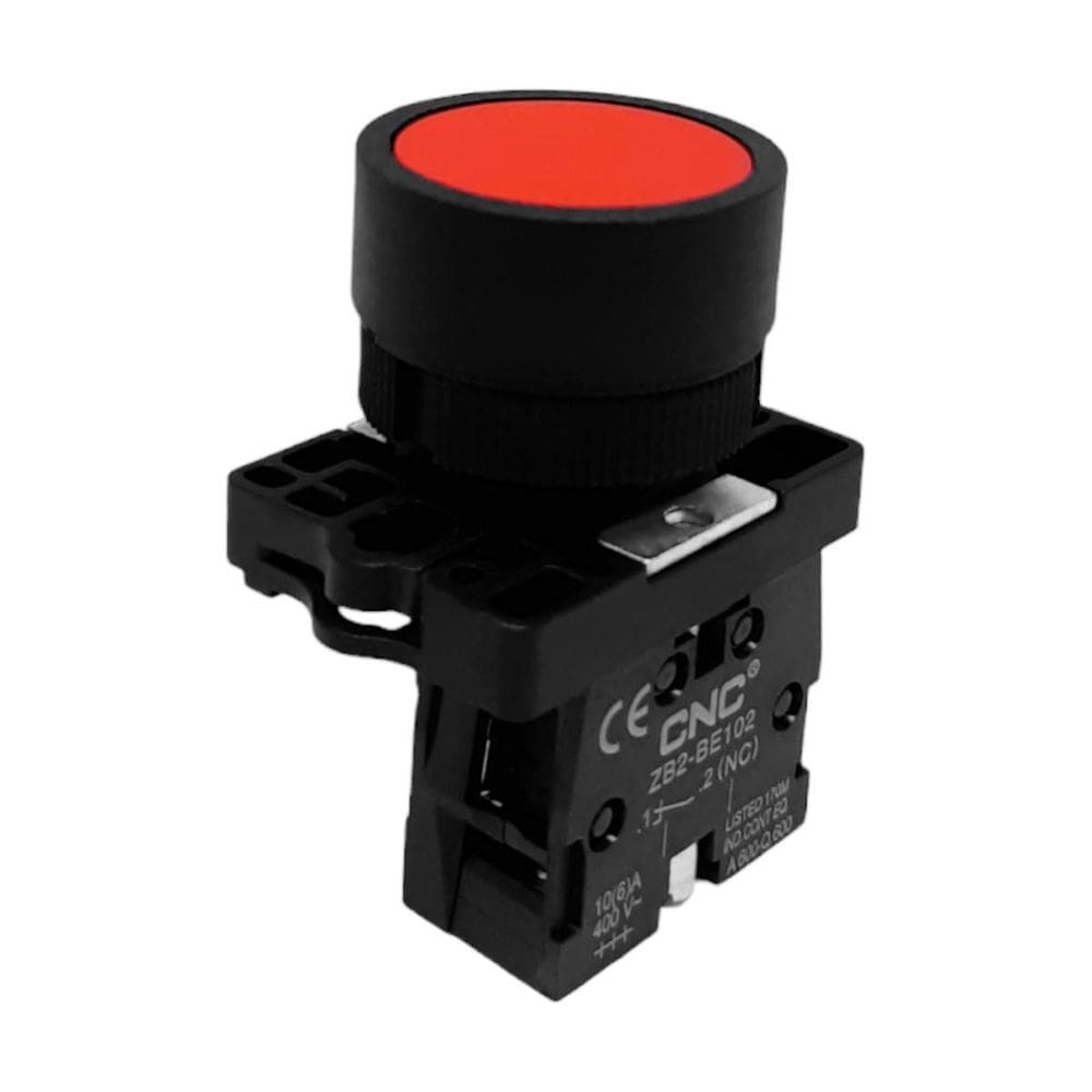 Botão De Pulso 22Mm Modelo Lay5-Ea42 Vermelho