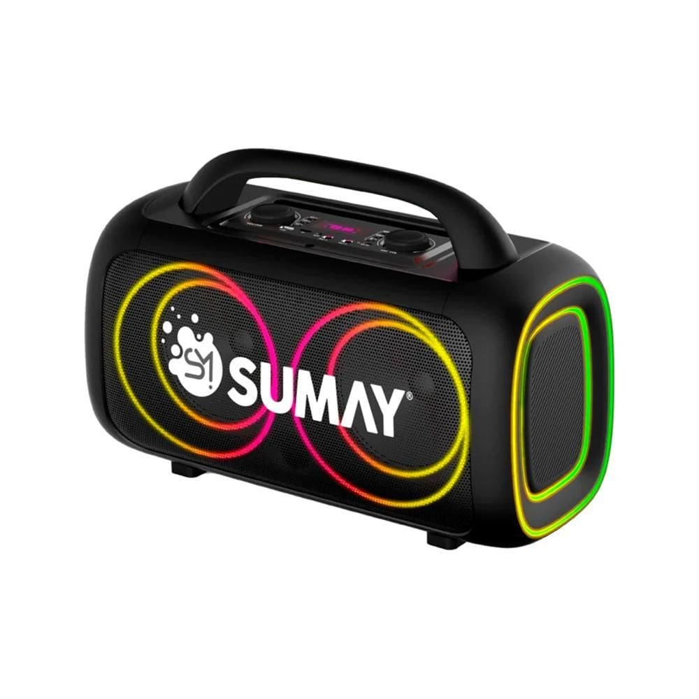 Caixa De Som Portátil Power Black 150W - Preta Preta Bivolt