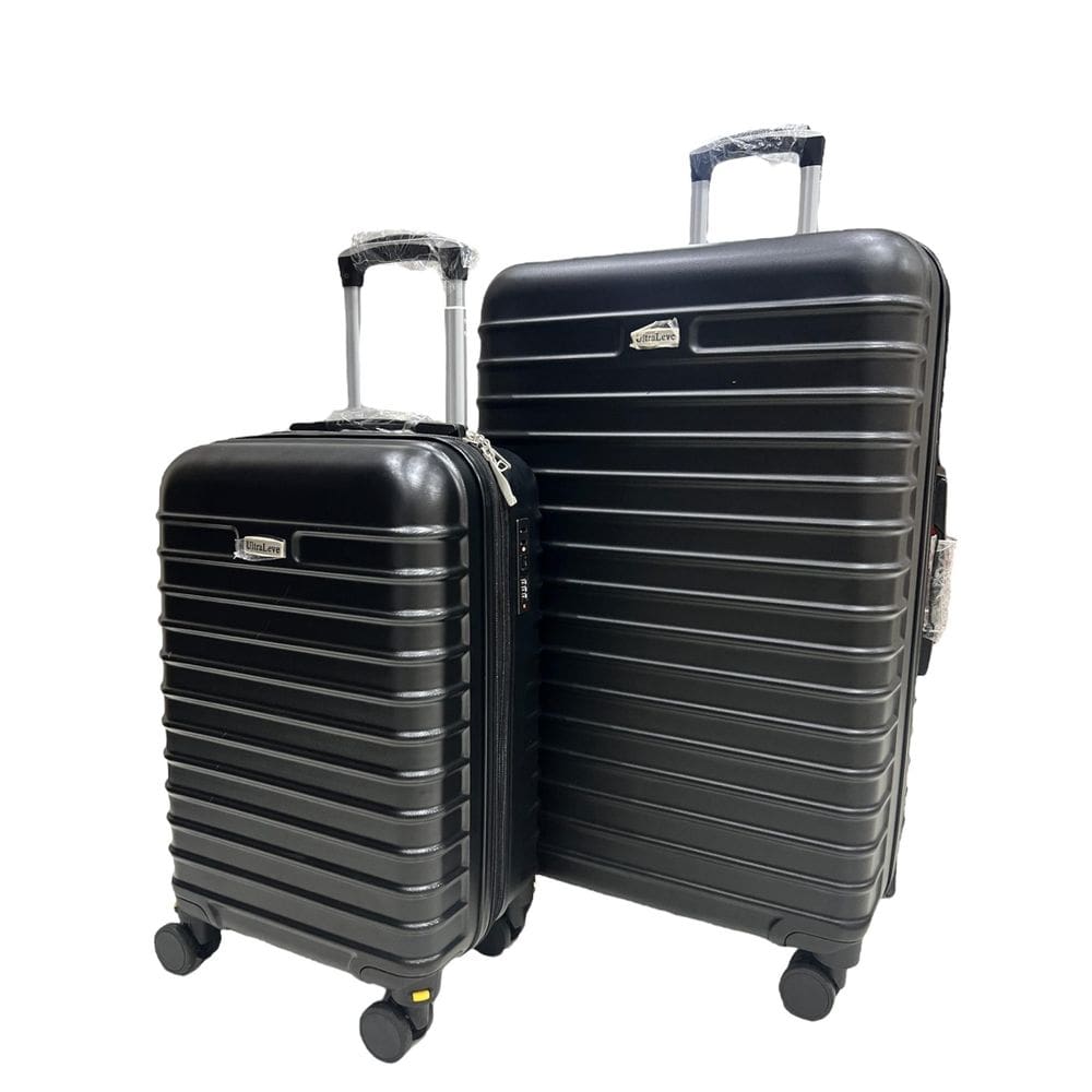 Conjunto Mala 35Kg + Mala 10Kg Expansível Ultra Leve Preta