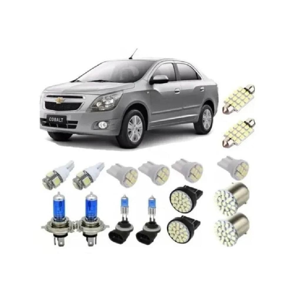 Kit Lâmpadas Super Branca E Leds Para Gm Cobalt Techone