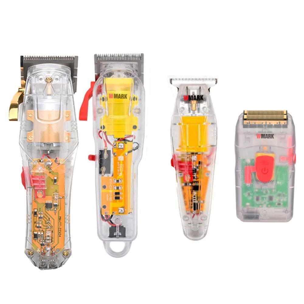 Kit 4 Maquina De Cortar Cabelo Wmark Ng108 Ng208 Ng202 Ng987