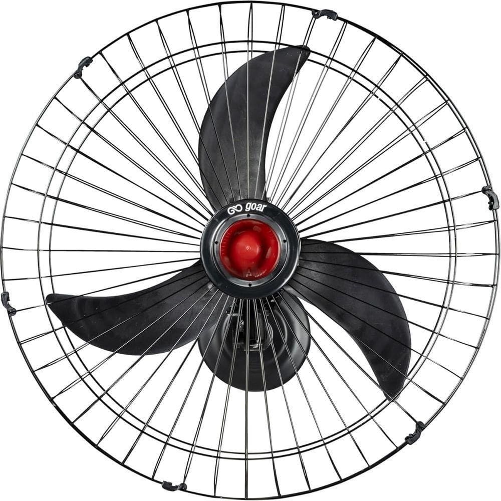 Ventilador Oscilante de Parede Goar 70 cm Preto Bivolt
