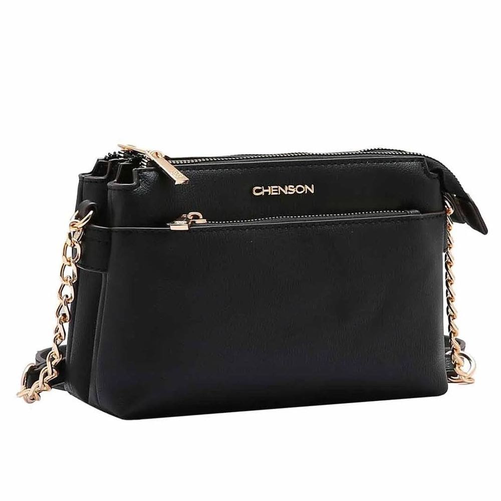 Bolsa Feminina Alça Transversal Corrente Elegante Chenson
