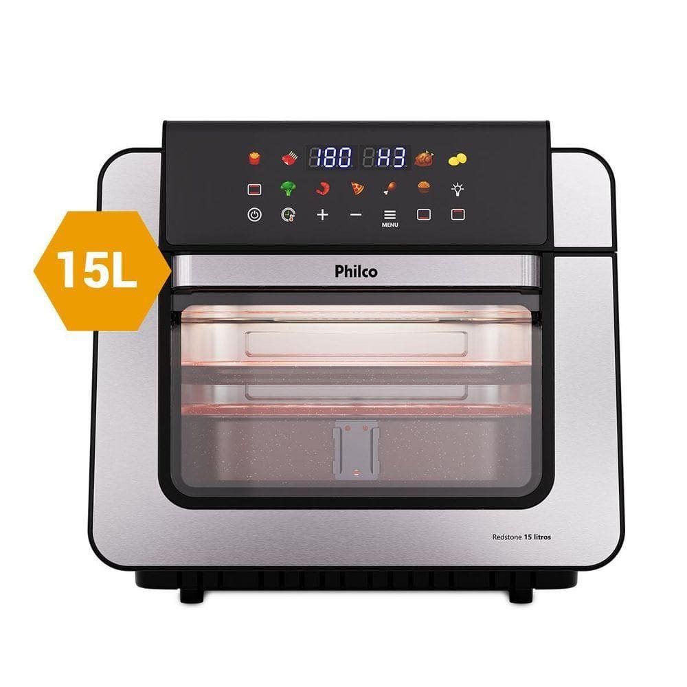 Air Fryer Oven Philco 15L Dupla Resistência PAF15B 110V