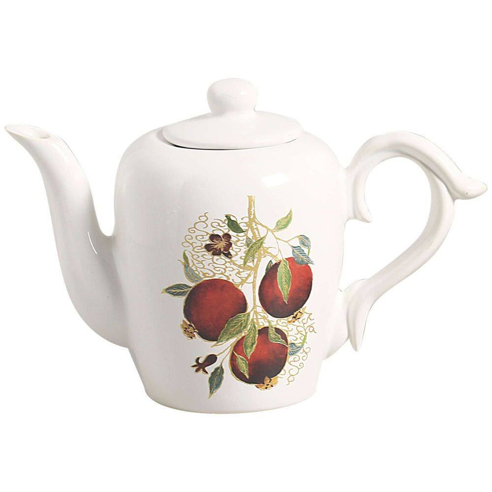 Bule Encanto Dourado de Cerâmica 1,2L - Scalla