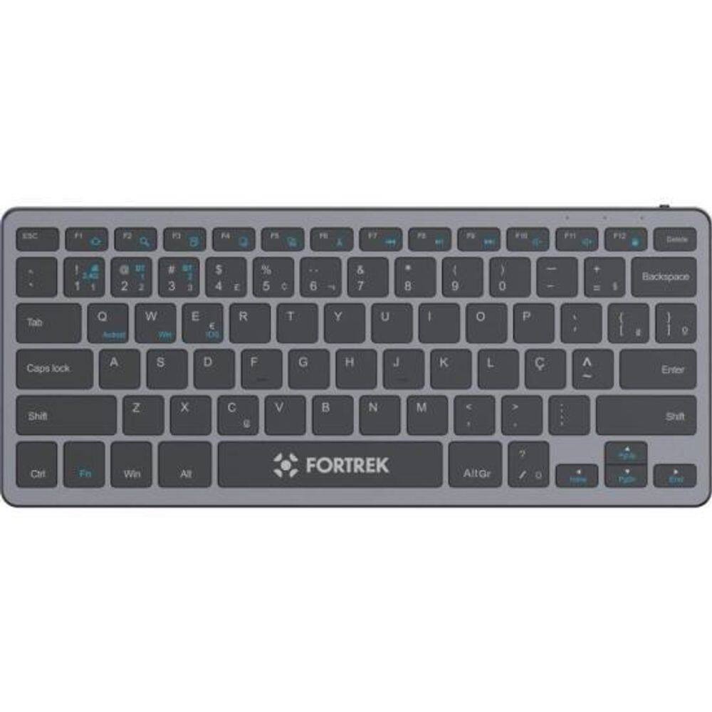 Teclado Office Fortrek Kb11 Compact Bluetooth Preto