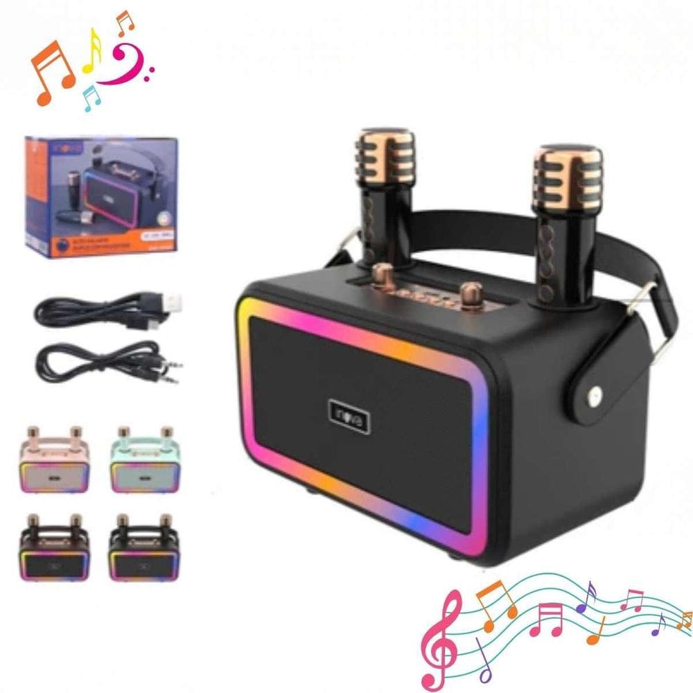 Karaokê Portátil Com Led Para Sua Festa Em