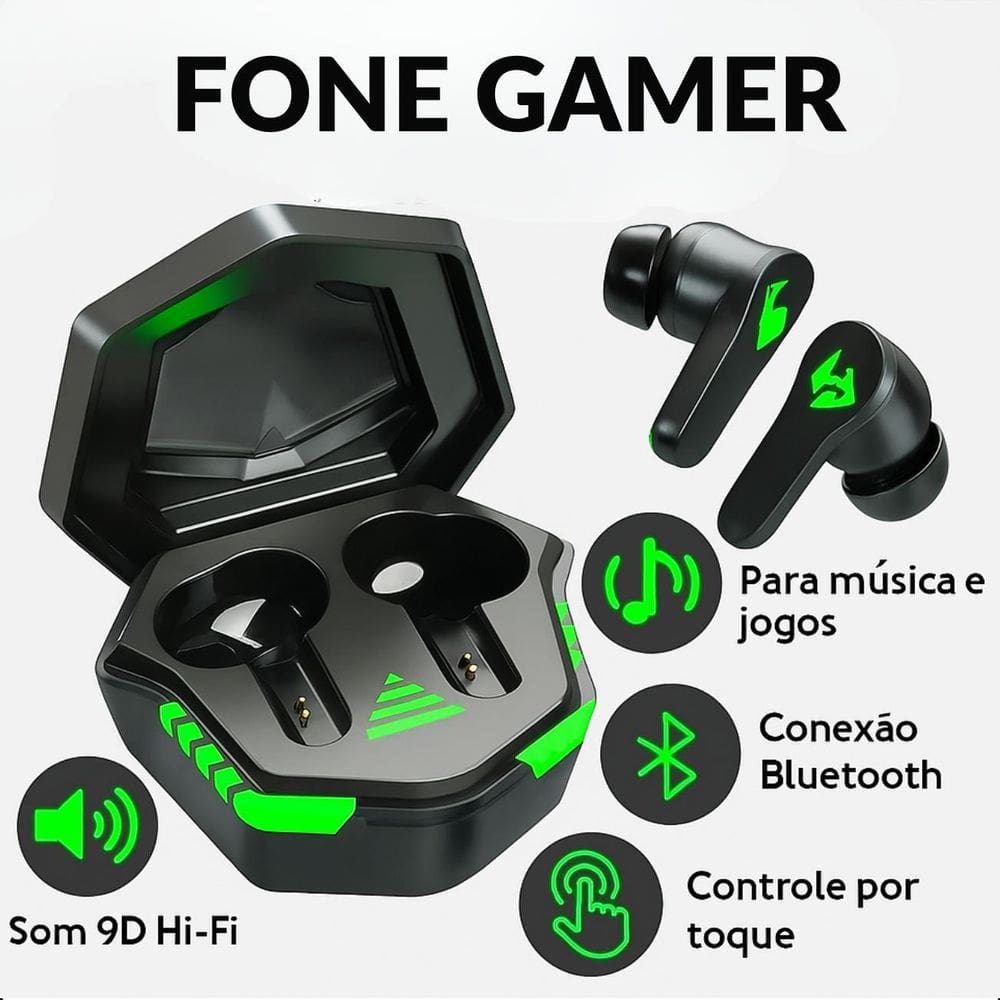 Fone Sem Fio Gamer Desempenho Imersivo E Conforto Total