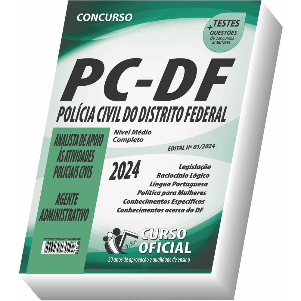 Apostila Pc Df - Analista De Apoio - Agente Administrativo
